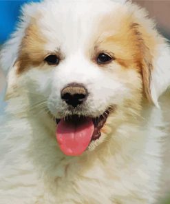 Great Pyrenees Puppy diamond painting