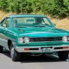 Green Plymouth Roadrunner Diamond Painting