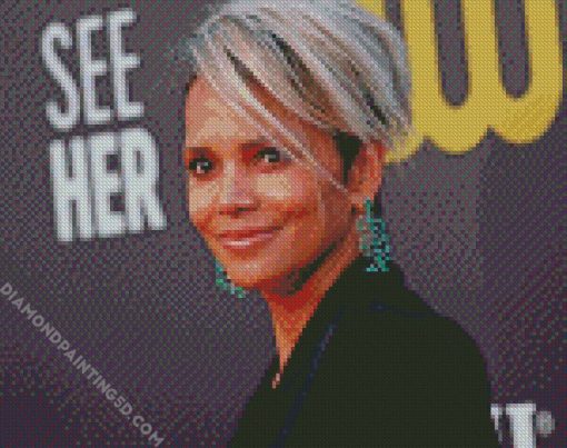 Halle Berry Actress Diamond Painting