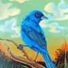 Indigo Bunting Bird Art Diamond Paintings