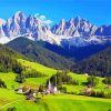 Italian Mountains Dolomites Landscape Diamond Paintings