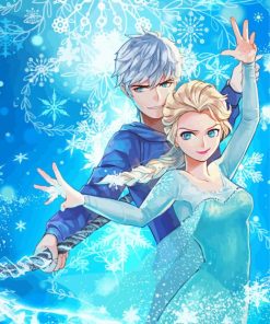 Jack Frost And Elsa Disney Character Diamond Paintings