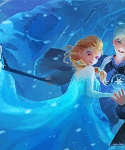 Jack Frost And Elsa Lovers Diamond Paintings