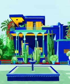 Jardin Majorelle Morocco diamond painting