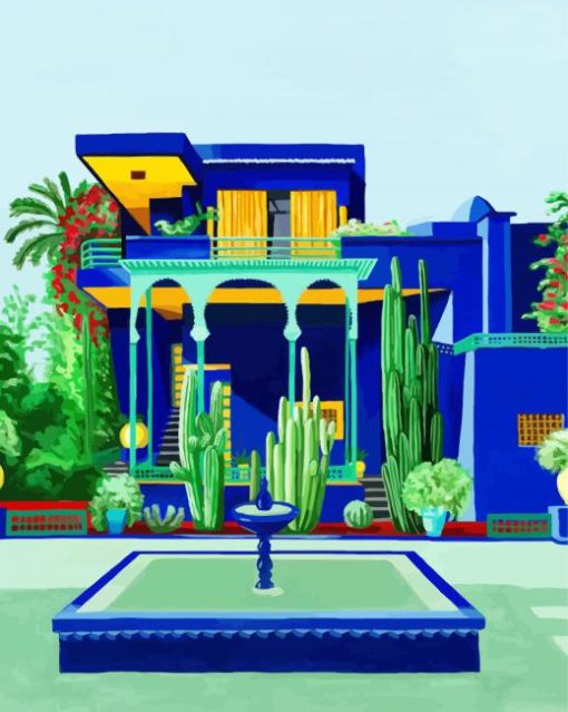 Jardin Majorelle Morocco diamond painting