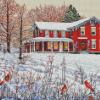 Kings Cardinals Eden NY Thelma Winter diamond painting