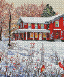 Kings Cardinals Eden NY Thelma Winter diamond painting