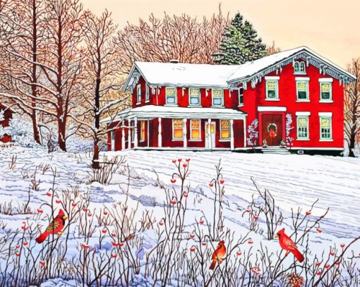 Kings Cardinals Eden NY Thelma Winter diamond painting