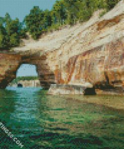 Mackinac Arch Rock diamond painting