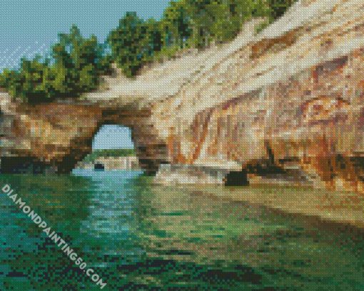 Mackinac Arch Rock diamond painting