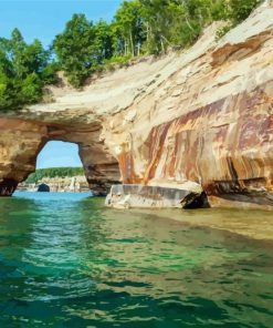 Mackinac Arch Rock diamond painting