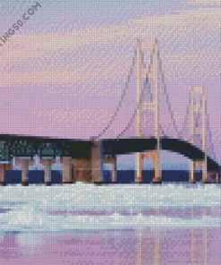 Mackinac Bridge diamond painting