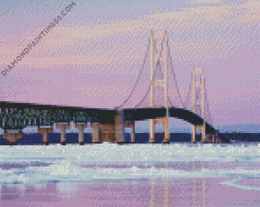 Mackinac Bridge diamond painting