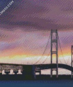 Mackinac Bridge Michigan diamond painting