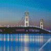 Mackinac Bridge At Night diamond painting