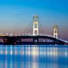 Mackinac Bridge At Night diamond painting