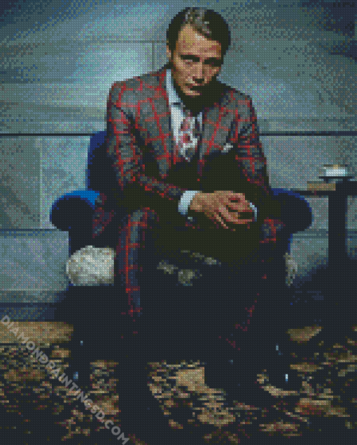 Mads Mikkelsen Hannibal diamond painting