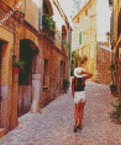 Majorca Old Town diamond painting