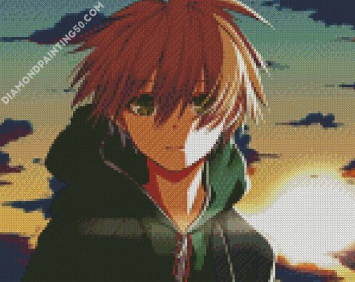 Makoto Naegi Danganronpa Anime diamond painting