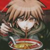 Makota Naegi Eating Ramen diamond painting