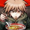 Makota Naegi Eating Ramen diamond painting