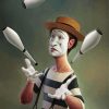 Mime Clown Diamond Paintings