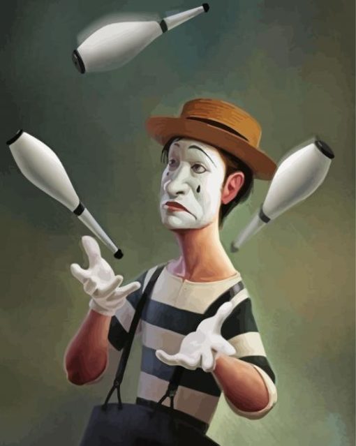 Mime Clown Diamond Paintings