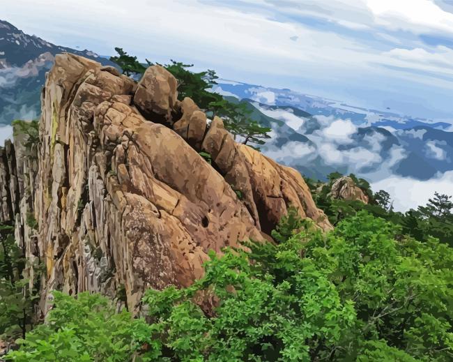 Mount Seoraksan Landscape Diamond Paintings