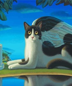 Mouse And Cat Angel Diamond Paintings