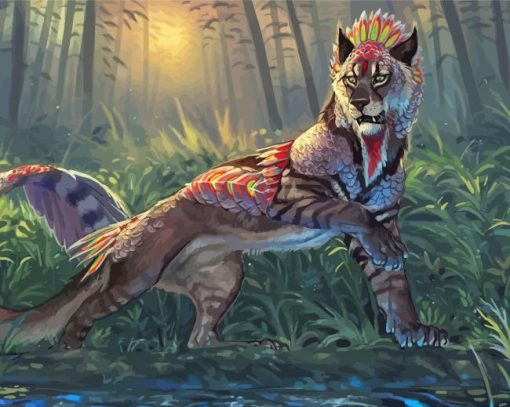 Mythical Big Cat Diamond Paintings