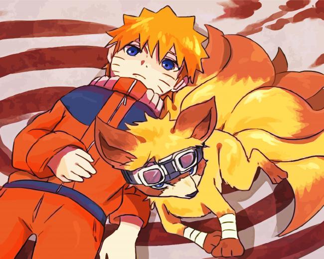 Naruto And Kurama Diamond Paintings