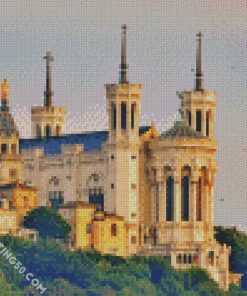 Notre Dame Fourviere Basilica Lyon diamond painting