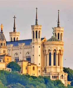 Notre Dame Fourviere Basilica Lyon diamond painting