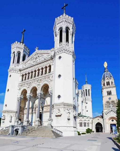 Notre Dame Fourviere Lyon diamond painting