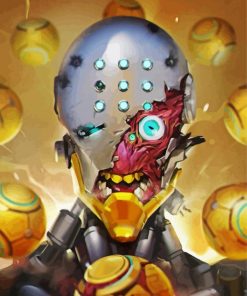 Overwatch Video Game Zenyatta Diamond Paintings