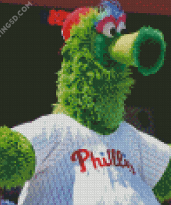 Phillies Phanatic Masco Diamond Painting