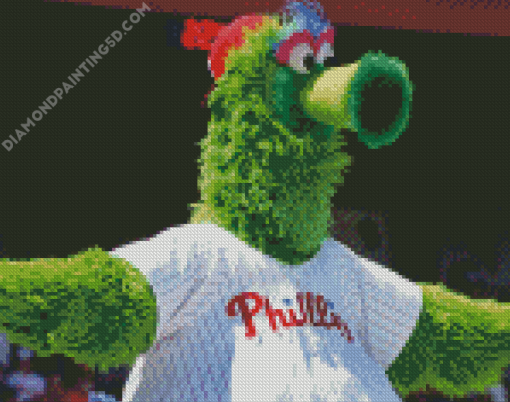 Phillies Phanatic Masco Diamond Painting