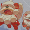 Pokemon Species Growlithe Diamond Painting