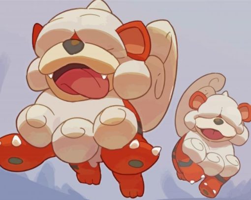 Pokemon Species Growlithe Diamond Painting