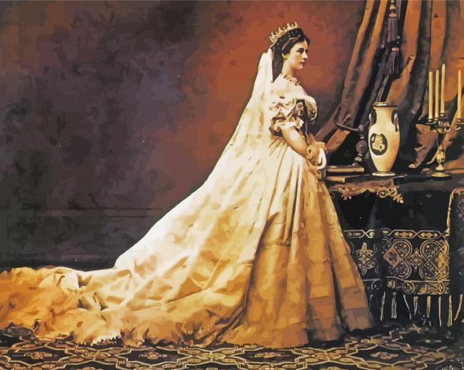 Queen Sisi In The Wedding Dress Diamond Paintings