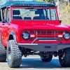 Red Ford Bronco Car Diamond Paintings