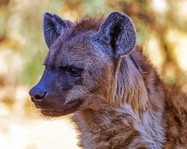 Spotted Hyena Face Diamond Paintings