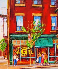 St Viateur Bagel Montreal Art Diamond Paintings