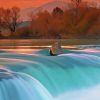 Sunset Over Manavgat Falls Diamond Painting