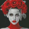 Vampire Lady With Headdress diamond painting