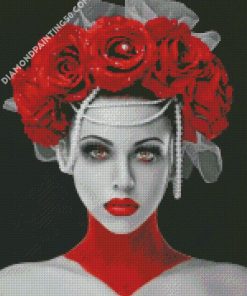 Vampire Lady With Headdress diamond painting