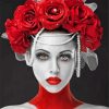 Vampire Lady With Headdress diamond painting