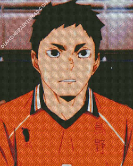 Volleyball Player Daichi Sawamura Anime diamond painting