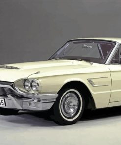 White Ford Thunderbird Diamond Paintings