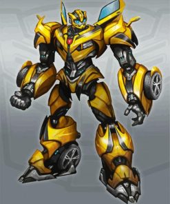 Yellow Megatron Diamond Paintings